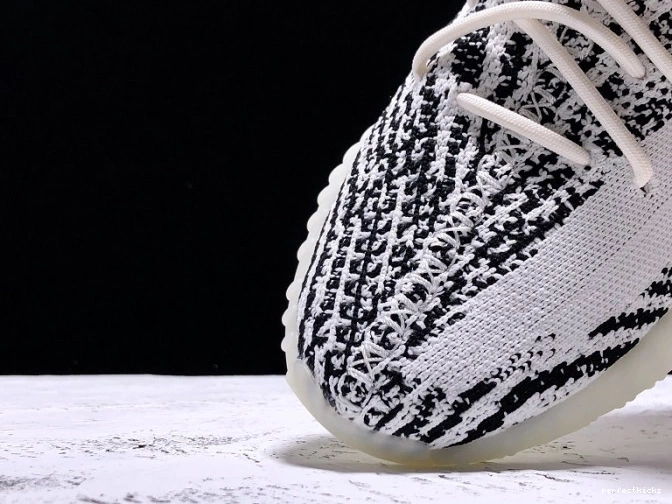Boost V2 Zebra Adidas Black White 350 CP9654 Yeezy 0803